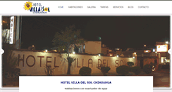 Desktop Screenshot of hotelvilladelsolchihuahua.com