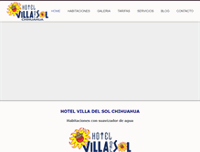 Tablet Screenshot of hotelvilladelsolchihuahua.com